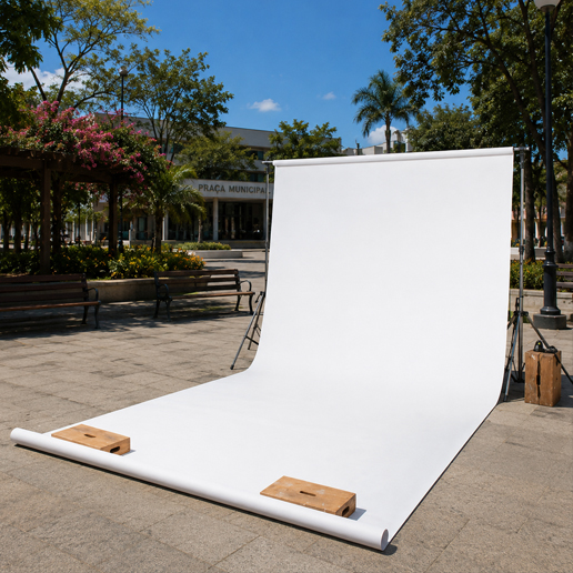 Fundo infinito de papel branco para externa